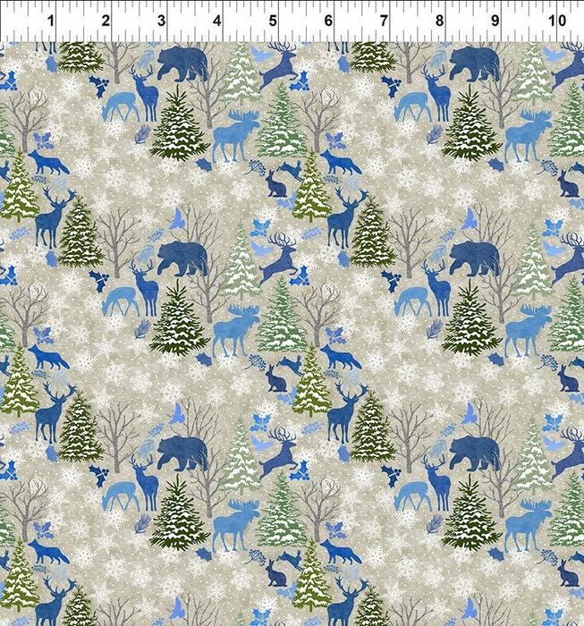 ITB Nature's Winter-Forest Animals-Blue