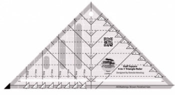 Creative Grids Half Square 4-in-1 Triangle Ruler