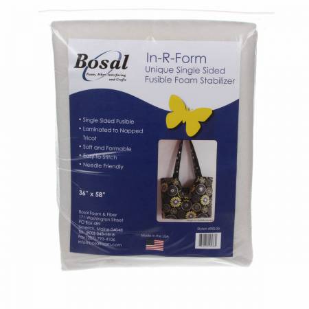 In-R-Form 36" x 58" Single Sided Fusible Foam Stabilizer Off White
