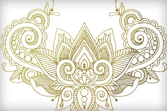 Mehndi Style Embroidery CD
