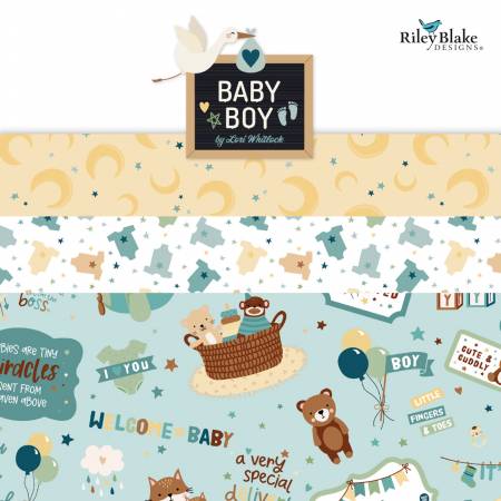RB Baby Boy 5in Squares, 42pcs/bundle