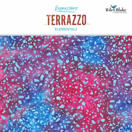RB Batiks Elementals Terrazzo Berries 5in Squares A 42pcs