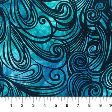 NC Color Me Banyon Swirls Turquoise