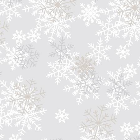 WD Light Grey Snowflakes 108in Wide Back