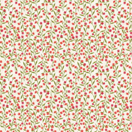 WD Poppy, Ditsy Vine-Ivory