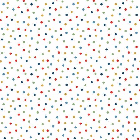 WD Clover and Dots White Polka Dot