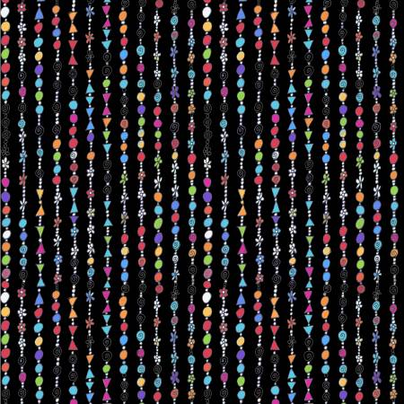 WD Goodness Gracious Black Beaded Necklace
