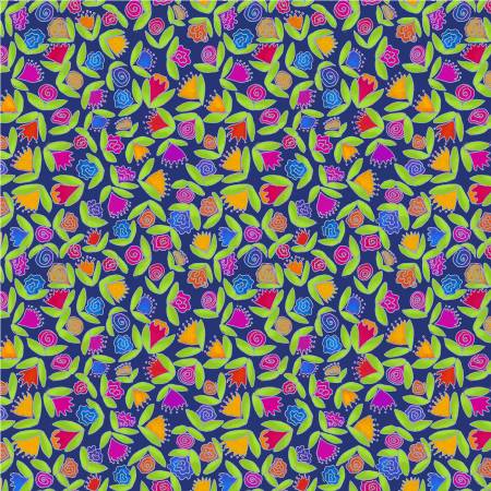 WD Goodness Gracious Cobalt Little Ditsy Flowers