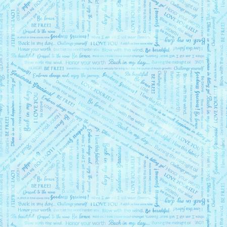 WD Goodness Gracious Pale Blue Collaged Phrases