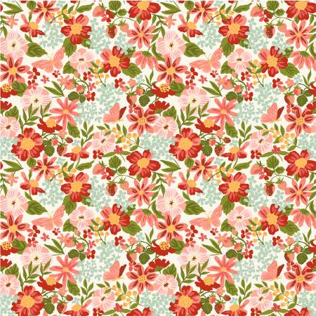 WD Orchard & Grove Coral MICK Organic Cotton