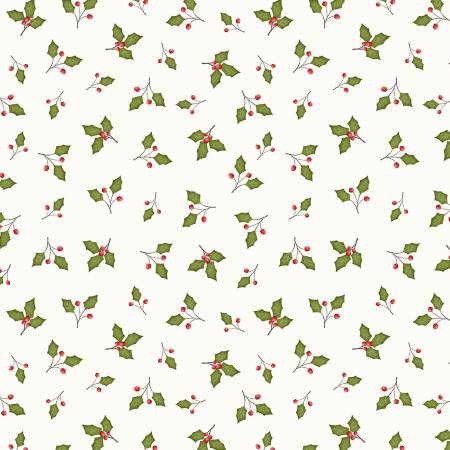 WD Ivory Holly Leaves-A Very Terri Christmas