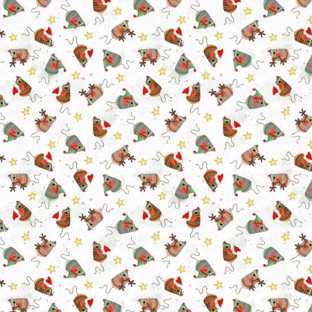 WD White Jolly Mice Christmas