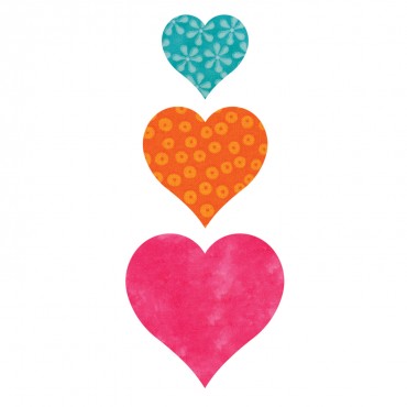 Accuquilt Die 55029 Heart 2 3 4 inch/ Quilt in a Day