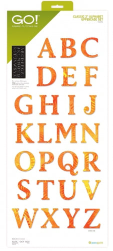 Accuquilt Die GO! 55559 2in Alphabet Uppercase Set