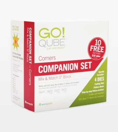 AccuQuilt GO! 55576 Qube 5" Companion Set - Corners
