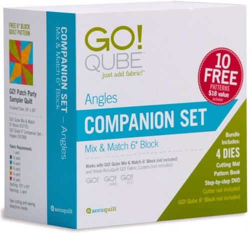 AccuQuilt GO! 55788 Qube 6 inch Companion Set - Angles / Quilt in a Day / AccuQu...