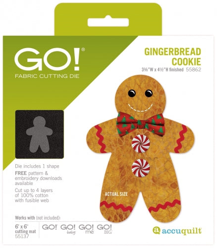 Accuquilt Die GO! 55862 Gingerbread Cookie