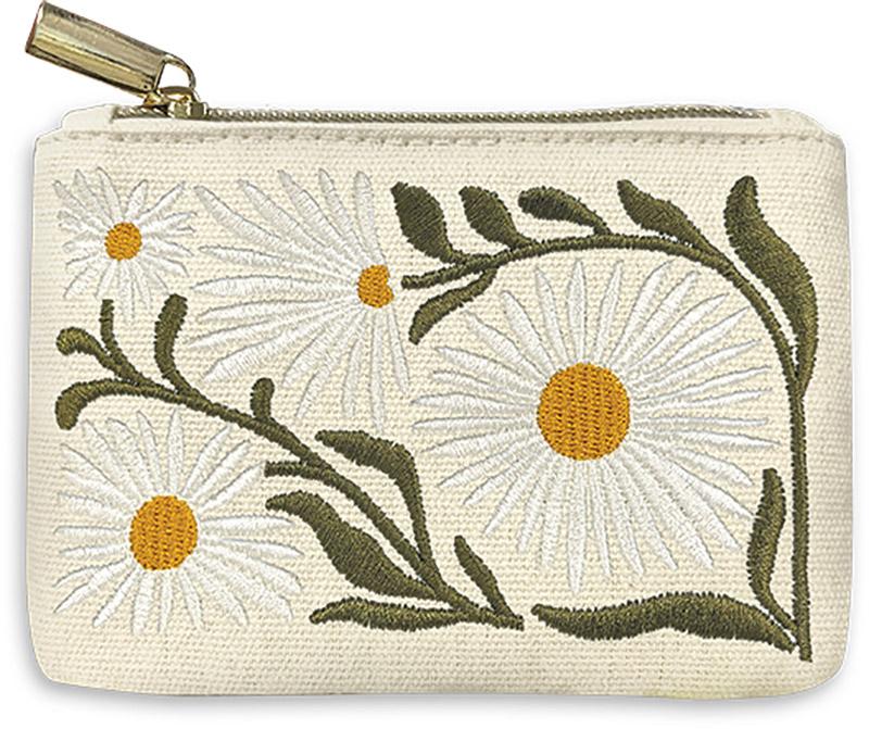 MO FM Coin Bag Embroidery Daisy 83303 Lady Jayne