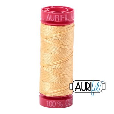 Aurifil 12wt 50m Medium Butter 2130