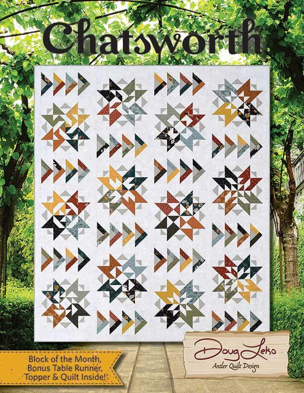 MO Chatsworth BOM 12 MOS G Antler Quilt Desi#1 AQD 0419