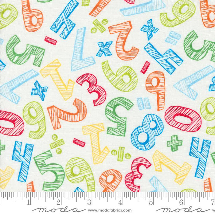 MO Sketch Numbers White Back To School