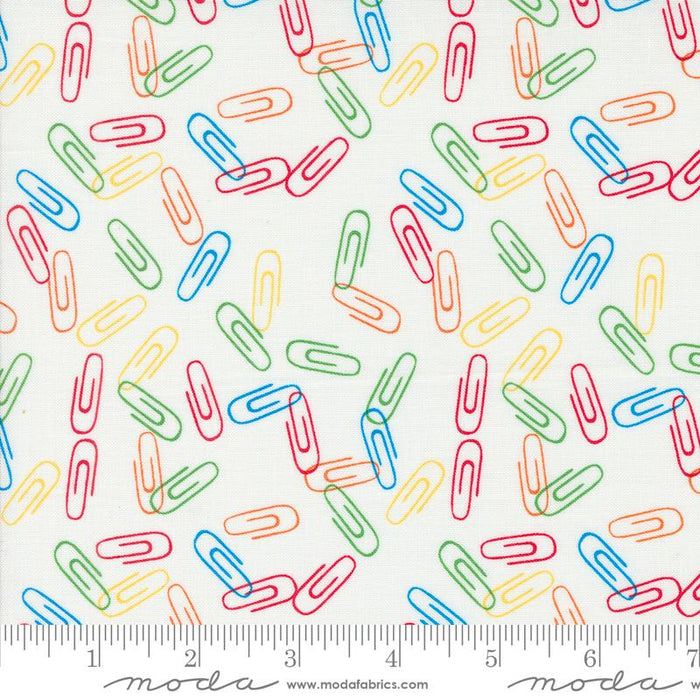 MO Paperclips White Back To School Paper