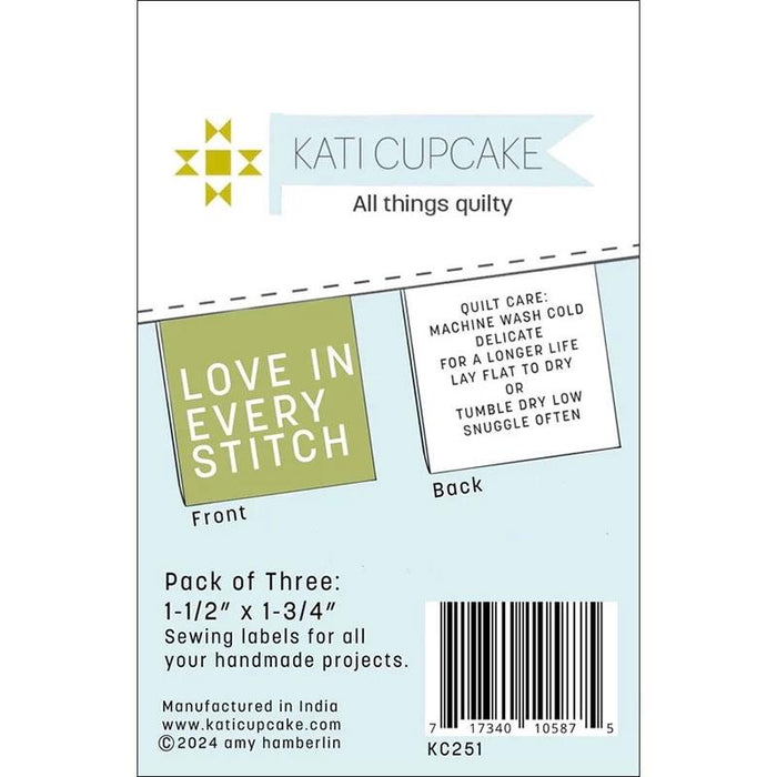 Sew in Labels Love Every Stitch KC251 Kati Cupcake