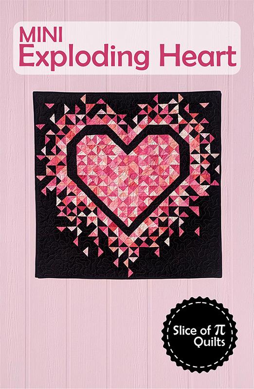 MO Mini Exploding Heart Slice Of Pi Quilts#1 SPQ 339