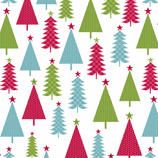 CO Joy 6905 09 Jolly Trees White/Multi