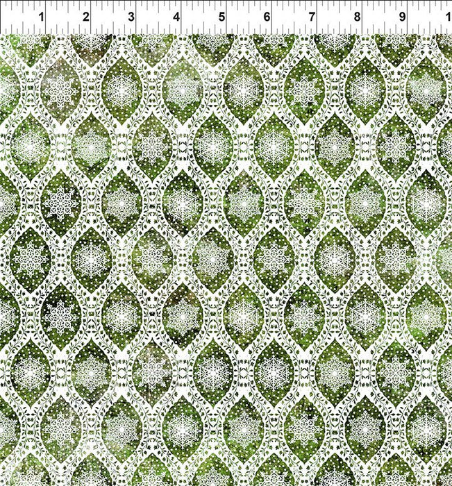 ITB Nature's Winter-Snowflake Ogee-Green