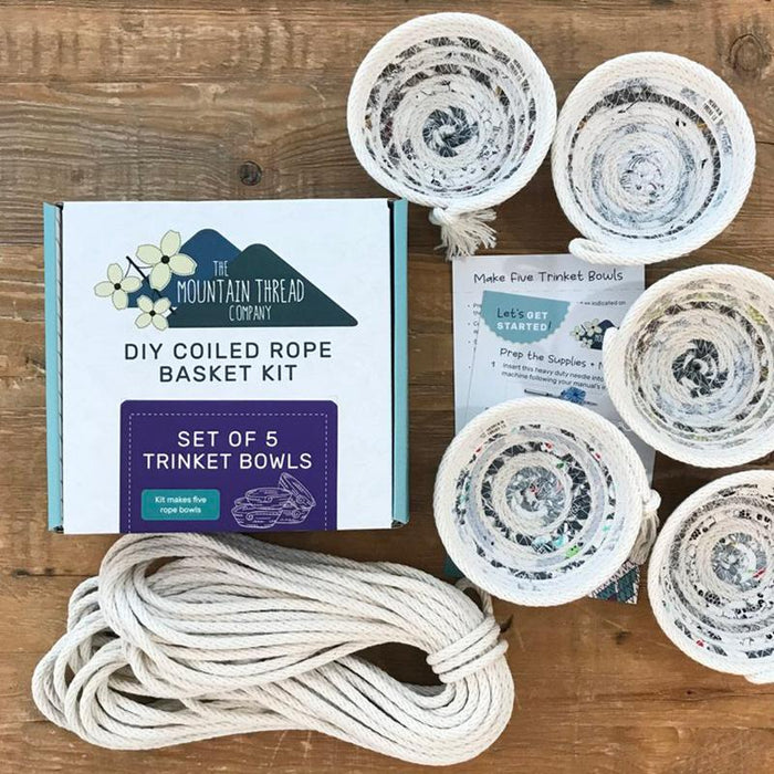 Coiled Rope Kit 5 Trinket Bowls 1SOFTBKIT15