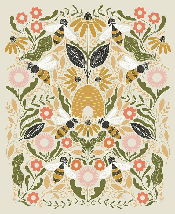 MO Bee Garden Metallic Porcelain 48418-11
