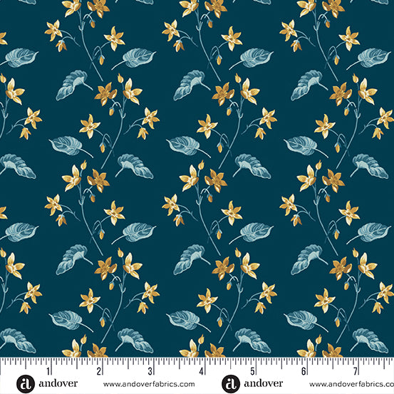AN Clematis Midnight-Beach House by Laundry Basket Quilts