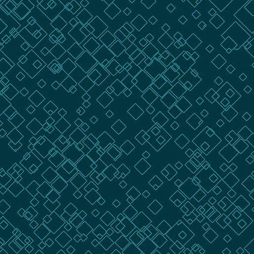 BE Dog On It 7549 84 Tonal Squares Dark Teal