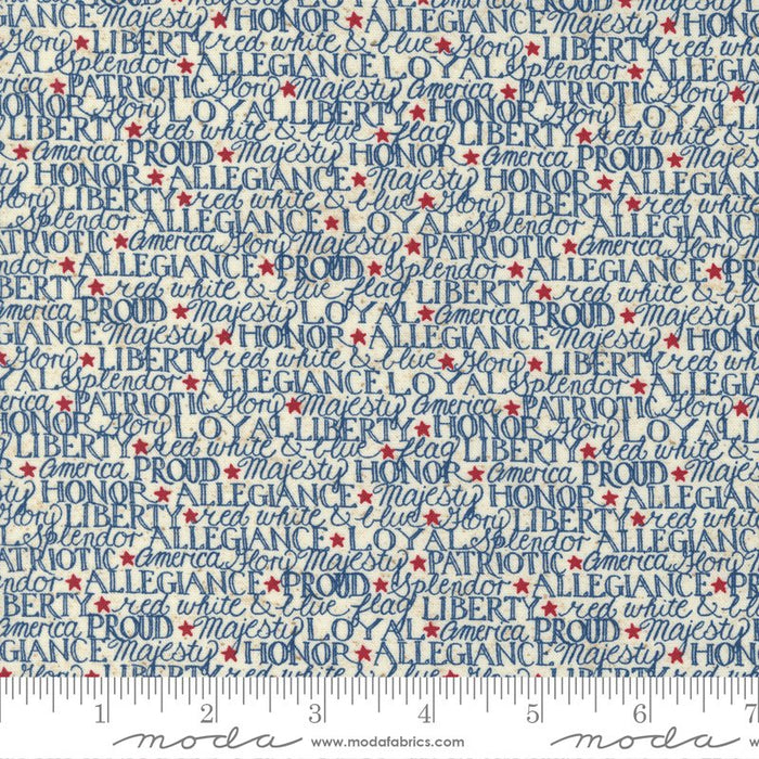 MO My Country Parchment/Pacific Blue