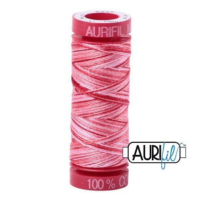Aurifil 12wt 50m Var Spotted Pinks4668