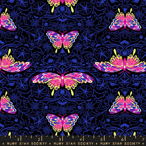 MO Glow Garden Butterflies Black