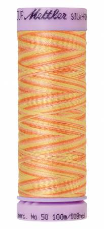 Silk-Finish 50wt Variegated Cotton Thread 109yd/100M Morning Glow