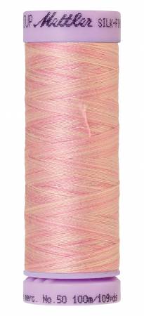 Silk-Finish 50wt Variegated Cotton Thread 109yd/100M So Soft Pink