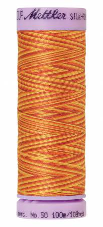 Silk-Finish 50wt Variegated Cotton Thread 109yd/100M Falling Leaves