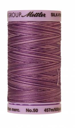 Silk-Finish 50wt Variegated Cotton Thread 500yd/457M Lilac Bouquet