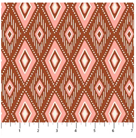 FI Desert Sunrise Woven Diamonds Rust