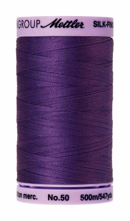 Silk-Finish 50wt Solid Cotton Thread 547yd/500M Iris Blue