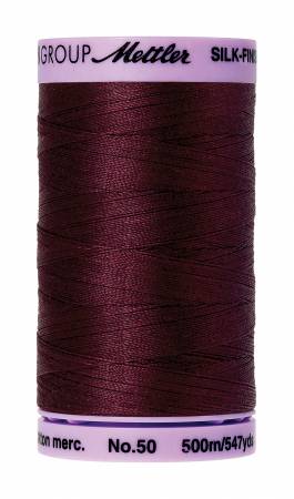 Silk-Finish 50wt Solid Cotton Thread 547yd/500M Beet Red