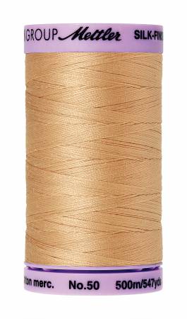 Silk-Finish 50wt Solid Cotton Thread 547yd/500M Oat Straw