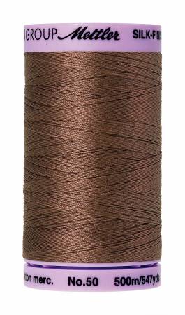 Silk-Finish 50wt Solid Cotton Thread 547yd/500M Espresso
