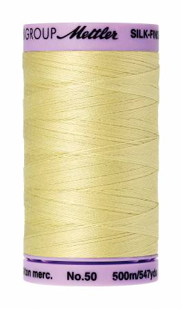 Silk-Finish 50wt Solid Cotton Thread 547yd/500M Lemon Frost