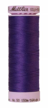 Silk-Finish 50wt Solid Cotton Thread 164yd/150M Iris Blue