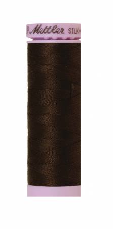 Silk-Finish 50wt Solid Cotton Thread 164yd/150M Very Dark Brown