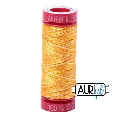 Aurifil 12wt 50m Var Golden Glow 3920